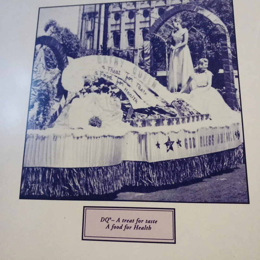 Vintage Dairy Queen Framed Franchise Picture